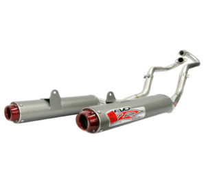 Yamaha Raptor 700 Performance Exhaust - Big Gun - EVO R Series Dual Full System - Red - `06-`14 Yamaha Raptor 700 Performance Exhaust - Big Gun - EVO R Series Dual Full System - Red - `06-`14
